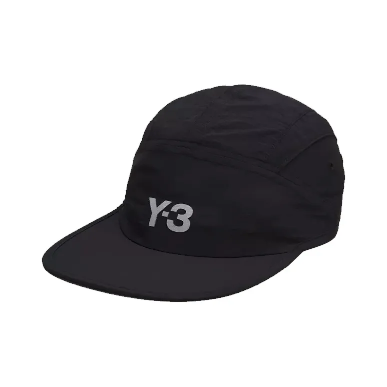 Y 3 Cotton Baseball Caps Unisex Black-0