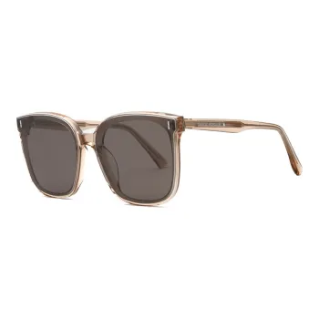 GENTLE MONSTER Plate And Metal Irregular Shape Sunglasses Unisex Brown