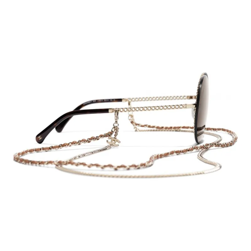 CHANEL Round Sunglasses Women's-2