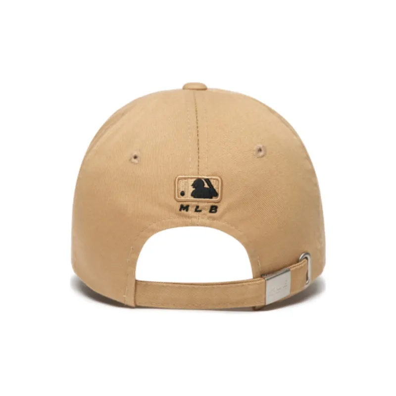 MLB Cotton Baseball Caps Men's Khaki-3