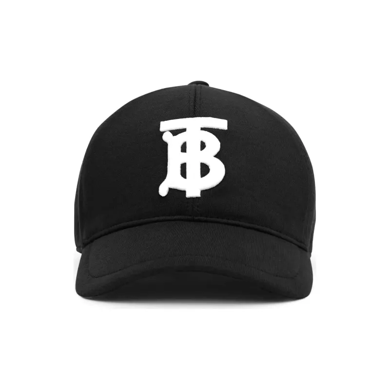 Burberry Cotton Baseball Cap Unisex Black-1