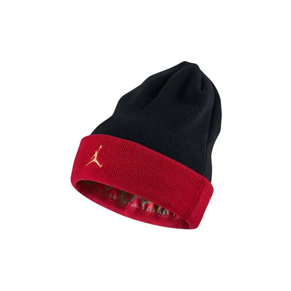 Jordan Fabric Beanies Unisex Black/Red-0