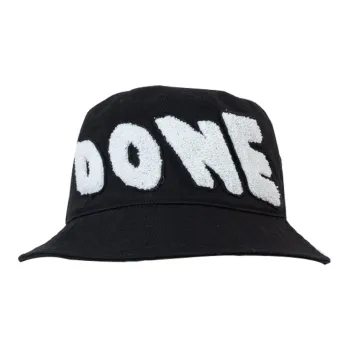 WE11DONE Bucket Hats Men Black
