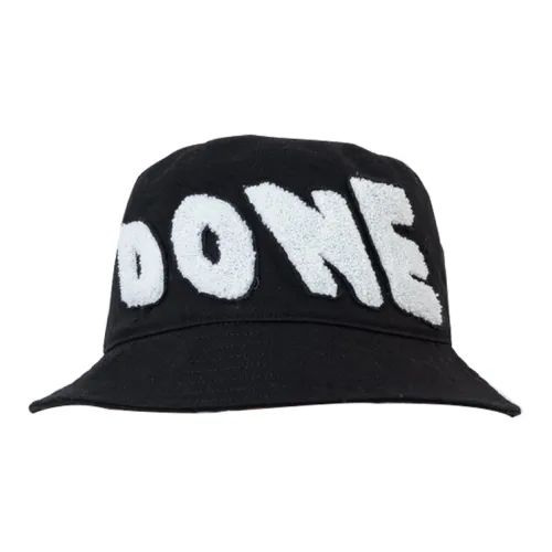 WE11DONE Men’s Logo Bucket Hat Black Male