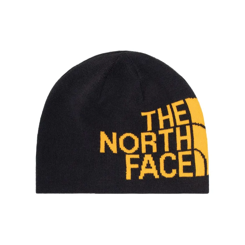 THE NORTH FACE Acrylic Beanies Unisex Black Yellow-0
