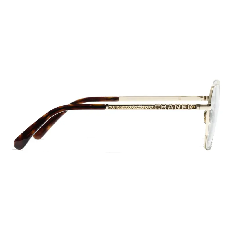 CHANEL Sunglasses Unisex Gold-3