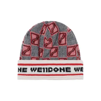 WE11DONE Beanies Unisex Red