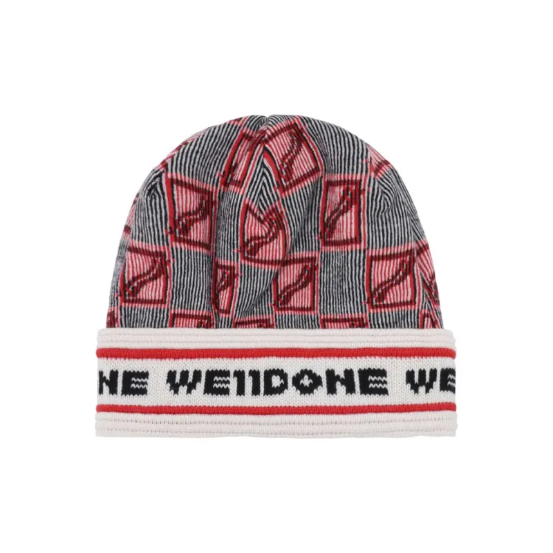 WE11DONE Beanies Unisex Red-0