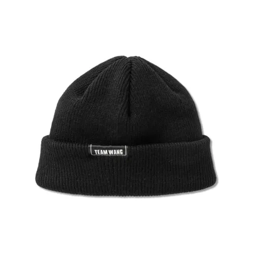 TEAM WANG Beanies Unisex Black