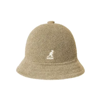 KANGOL Acrylic Bucket Hats Unisex Oat