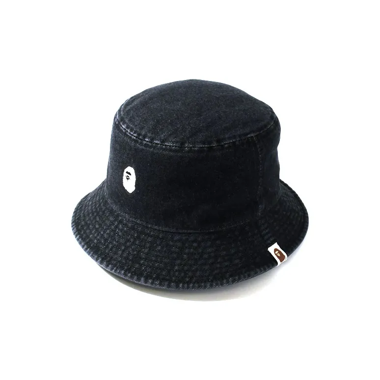 Bape Denim One Point Bucket Hat-1