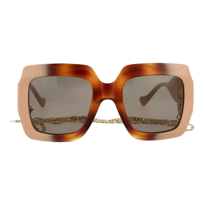 GUCCI Square Two Tone Chane Sunglasses-1