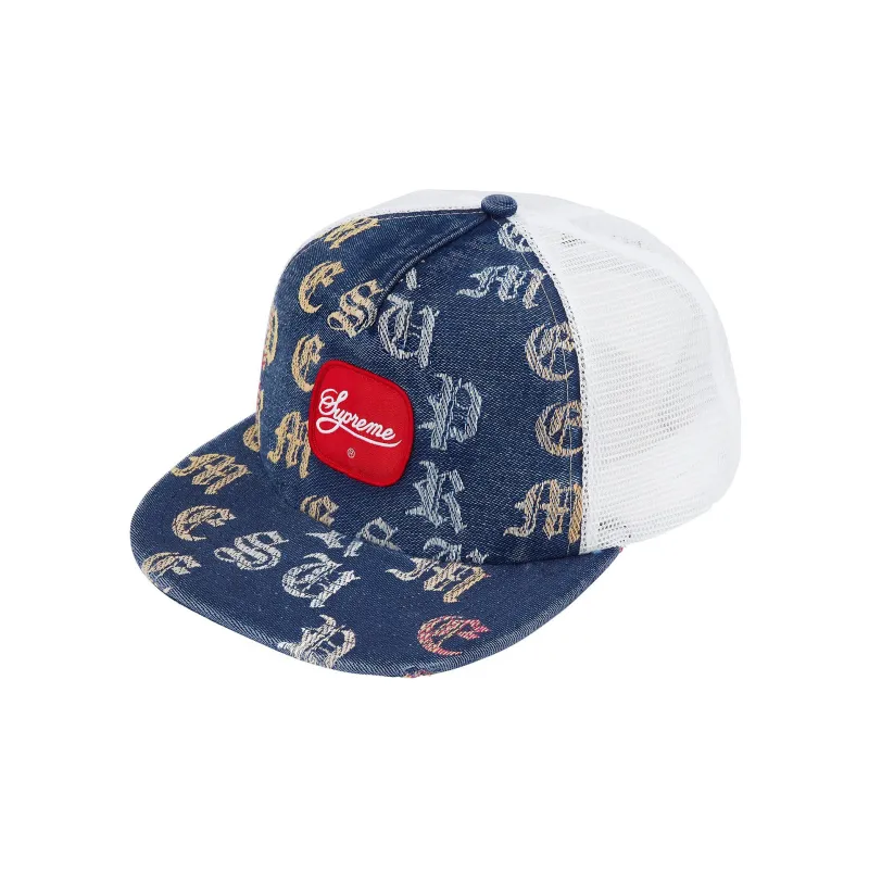 Supreme Gradient Jacquard Denim Mesh Back 5 Panel-2