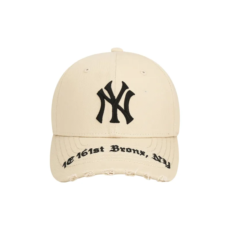 MLB Cotton Baseball Caps CPKP Unisex Black/Beige-0