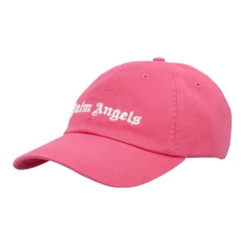 PALM ANGELS Embroidered Gothic Intarsia Logo Strap Back Cap
