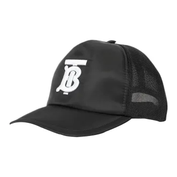 Burberry Monogram Embroidered Trucker Cap