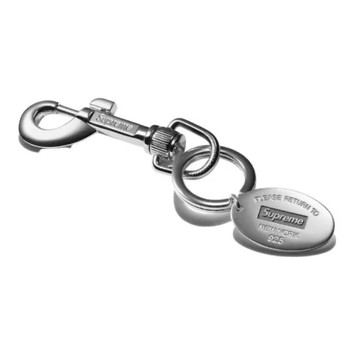 Supreme Keychains Unisex Silver