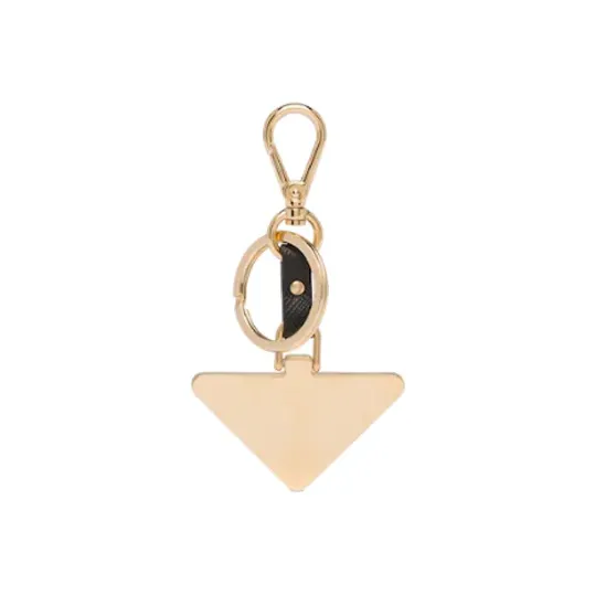 PRADA Triangle Logo Keyring-1