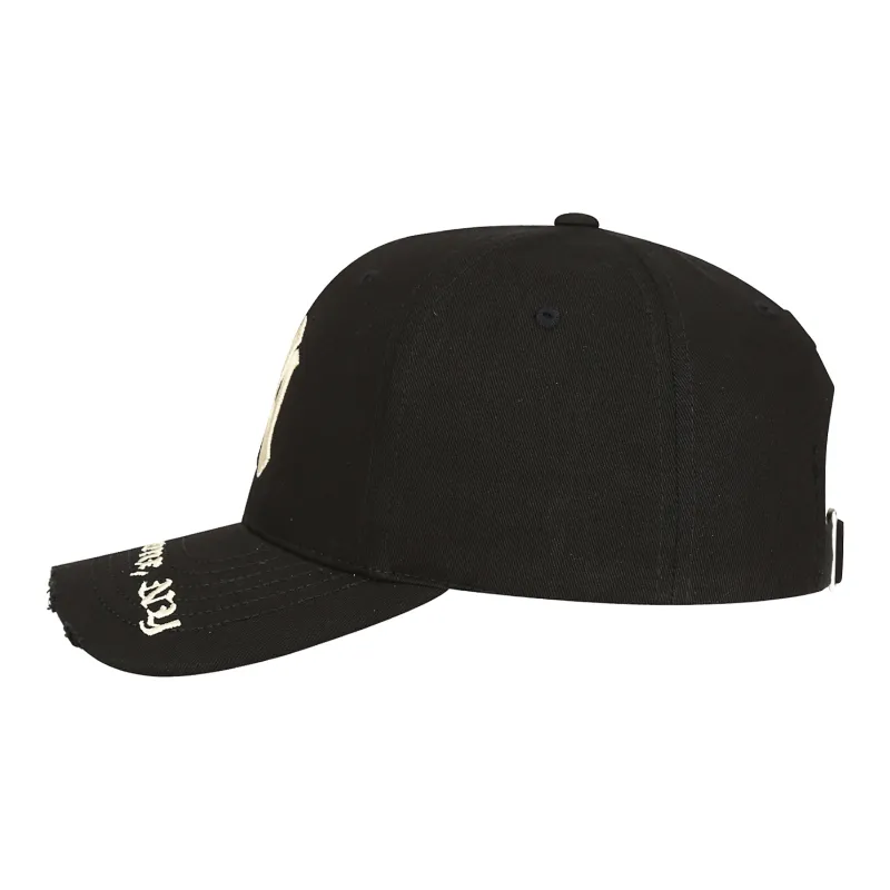 MLB Cotton Baseball Caps CPKP Unisex Black/Beige-3