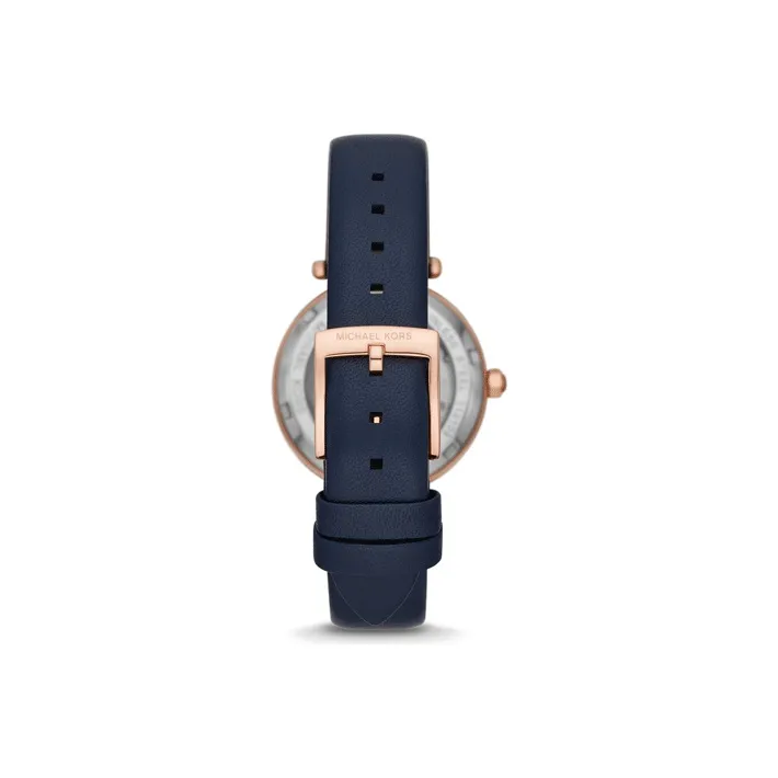 MICHAEL KORS PARKER Collection Wrist Watch Automatic Mechanical Movement Leather Watch Bands White Dial Women's Watch-2