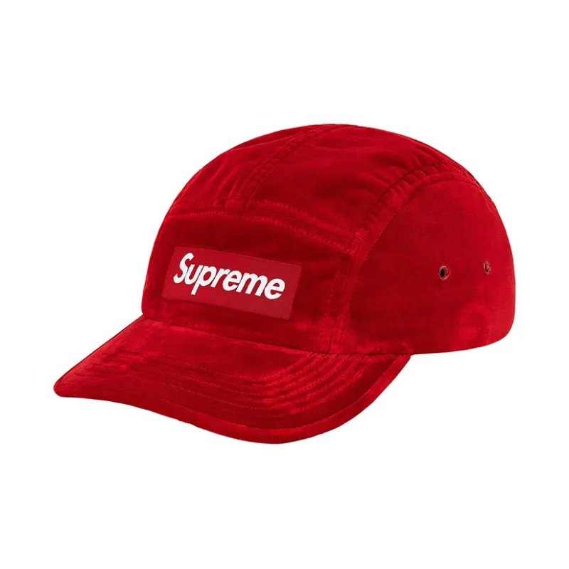 Supreme Velvet Pattern Camp Cap-2