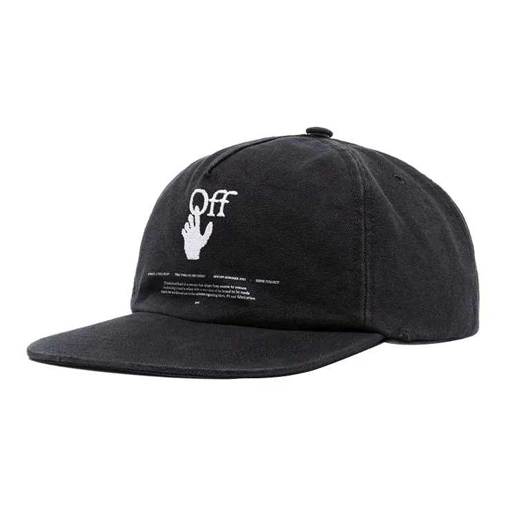 OFF WHITE Baseball Caps Unisex Black-0