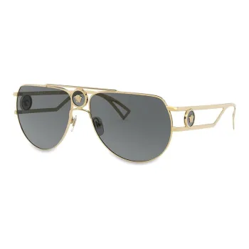 VERSACE Double Bridge Aviator Frame Sunglasses