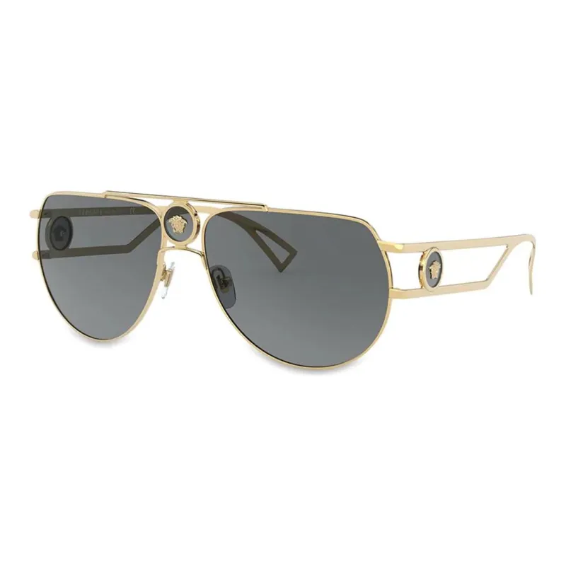 VERSACE Double Bridge Aviator Frame Sunglasses-0
