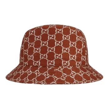 GUCCI GG Wool Bucket Hats Unisex Rusty Red