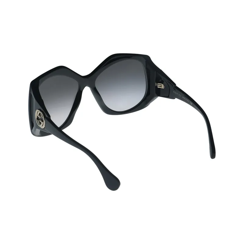 GUCCI Sqaure Frame Injection Sunglasses-2