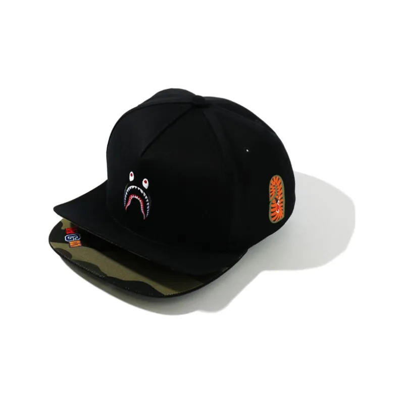 A BATHING APE Double Visor Shark Snapback Cap-1