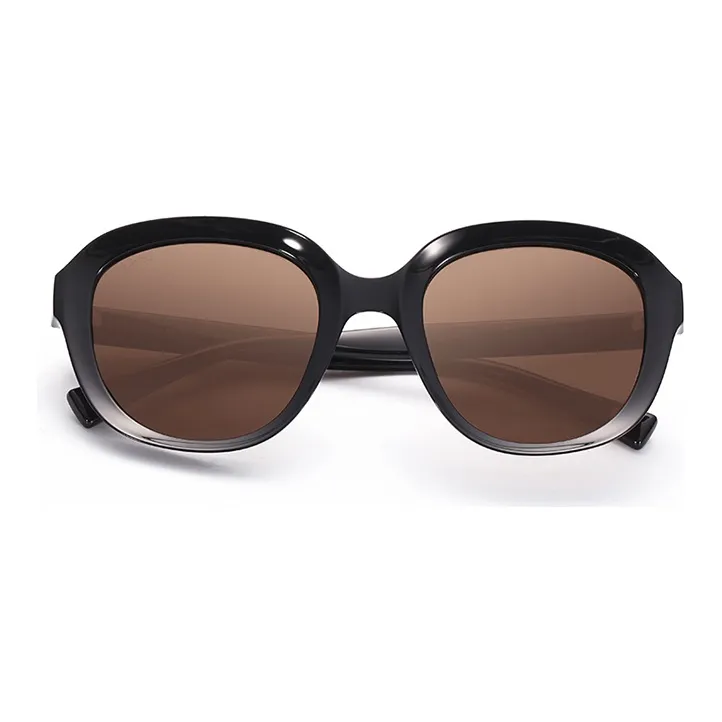 ZIPPO Oval Sun Protection Sunglasses Women's DN-Dark Blue/BK-Classic Black-3
