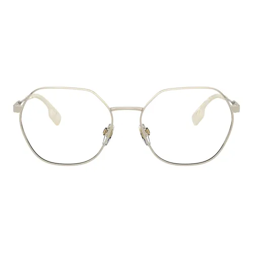 Burberry Eyeglass Frames Unisex Light Gold