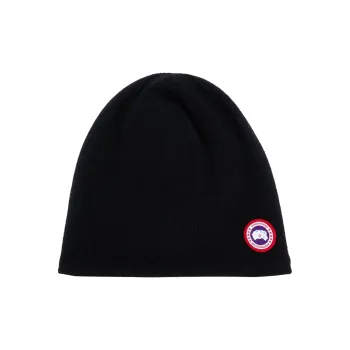 Canada Goose Logo Patch Knitted Beanie