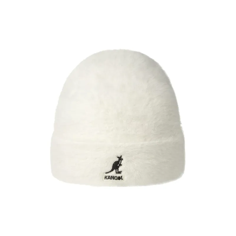 KANGOL Angora Wool, Polyamide, Elastane Beanies Unisex White-0
