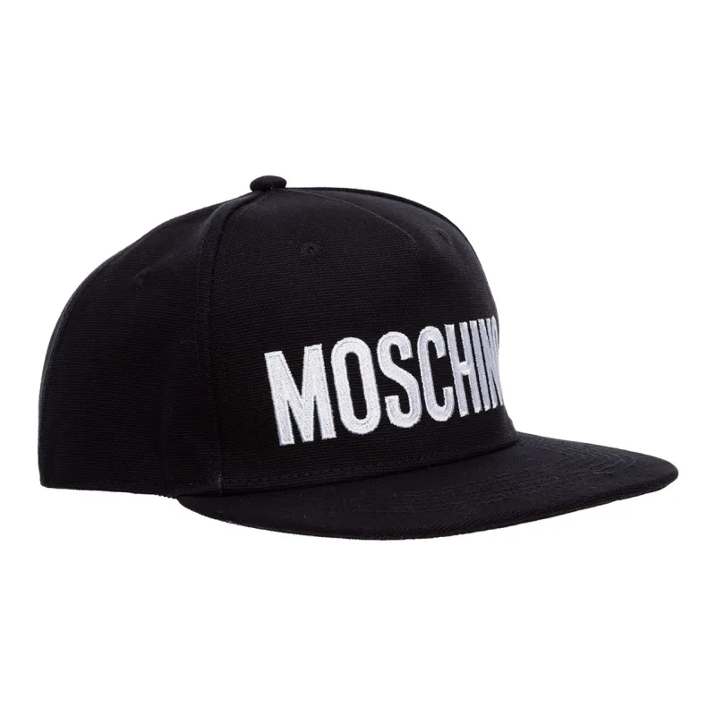 MOSCHINO Logo print Canvas Cap-2