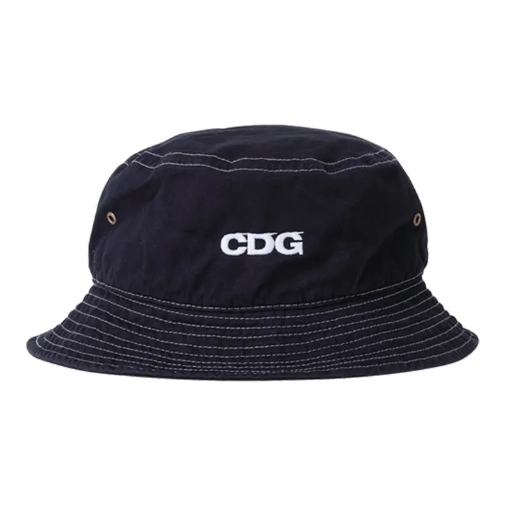 Comme Des Garcons Cotton Twill Overdyed Bucket Hat-0