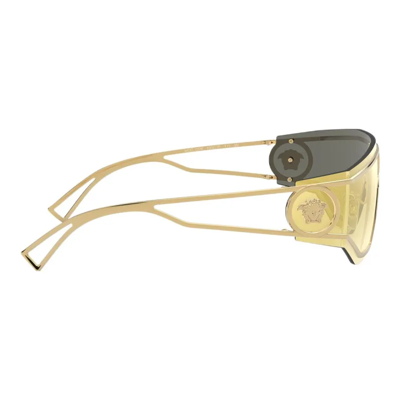 VERSACE Logo Plaque Shield Sunglasses-3