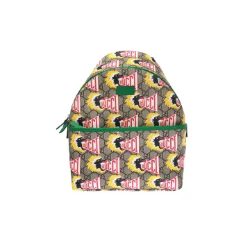 GUCCI Canvas Backpack Kids' Green/Ebony