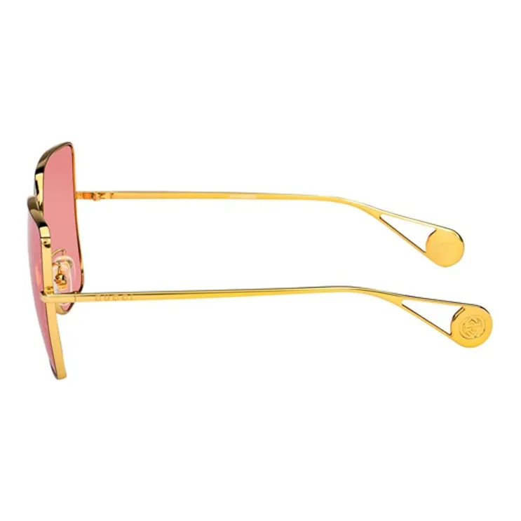 GUCCI Sunglasses Women's Pink Gold-2