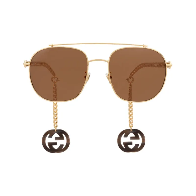 GUCCI Sunglasses Unisex Brown-1