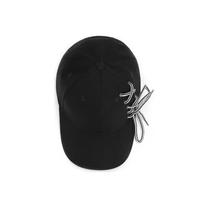 KENMO Cotton Baseball Caps Unisex Black/White-8
