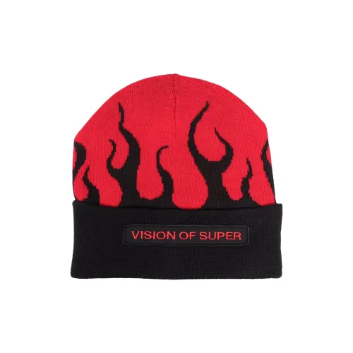 Vision Of Super Beanies Kids Black/Red