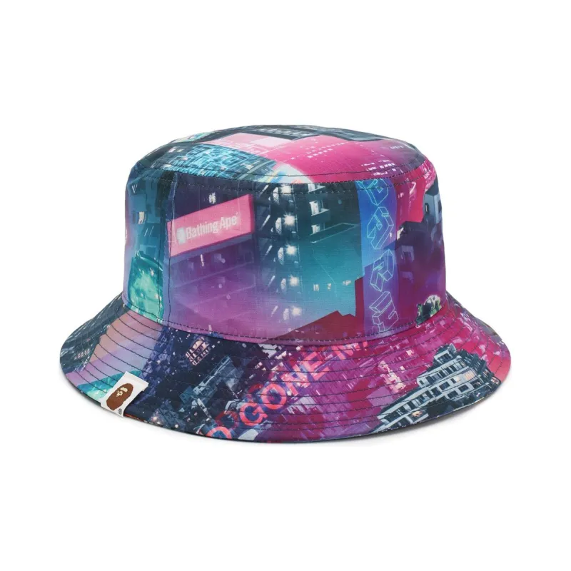 Bape Neon Tokyo Bucket Hat-1