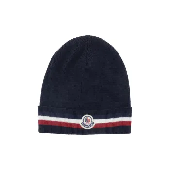 Moncler Logo Striped Hat