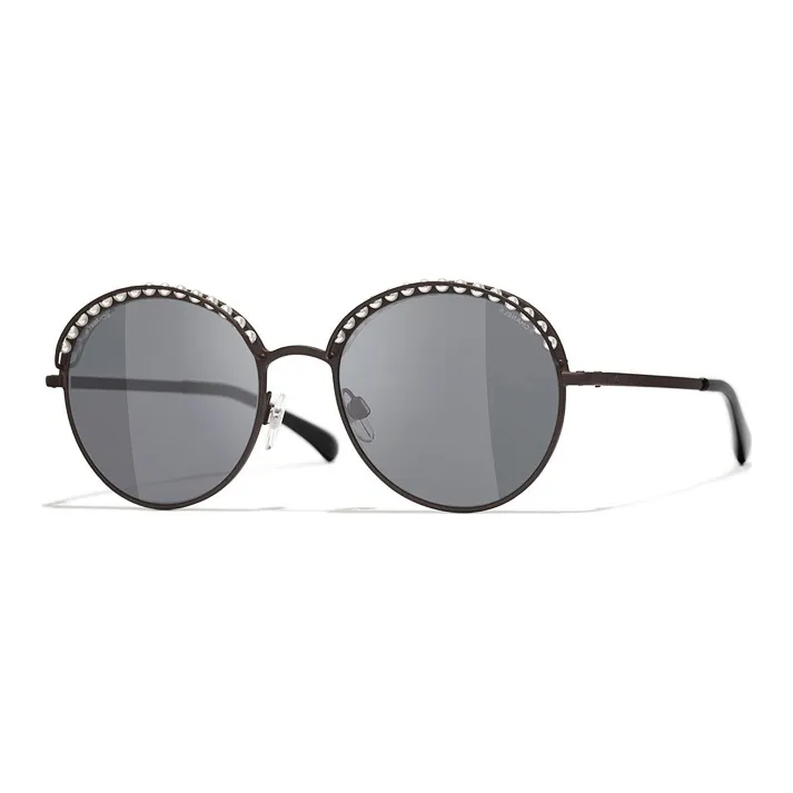 CHANEL Sunglasses Unisex Gray-1
