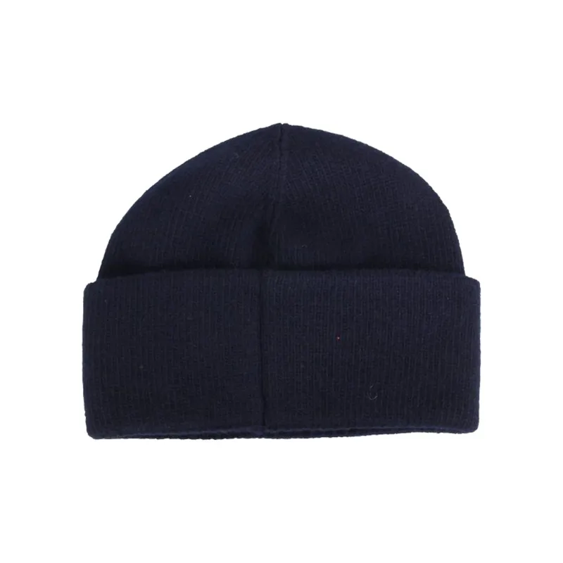 WOOLRICH Logo Ribbed Knit Beanie-1