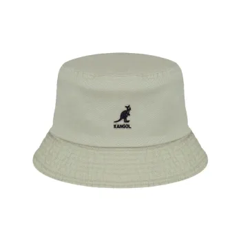 KANGOL Logo Embroidered Washed Bucket Hat