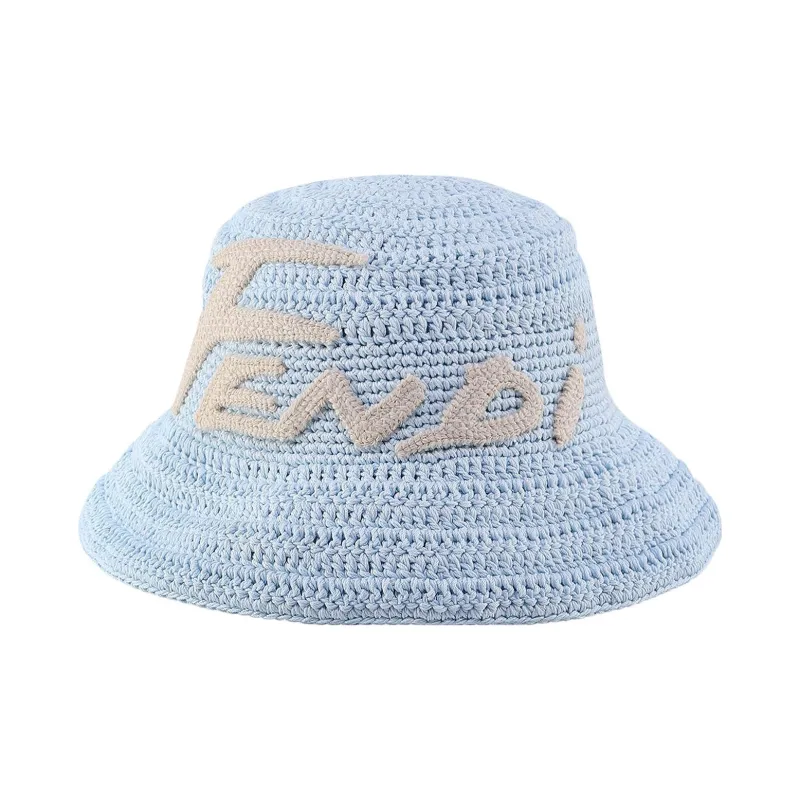 FENDI Bucket Hats Unisex Blue-0