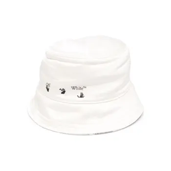 OFF WHITE Bucket Hats Unisex White